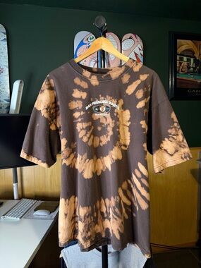 Vintage 2000 San Fransico Giants Baseball Custom Bleach Spiral Tiedye Tshirt
